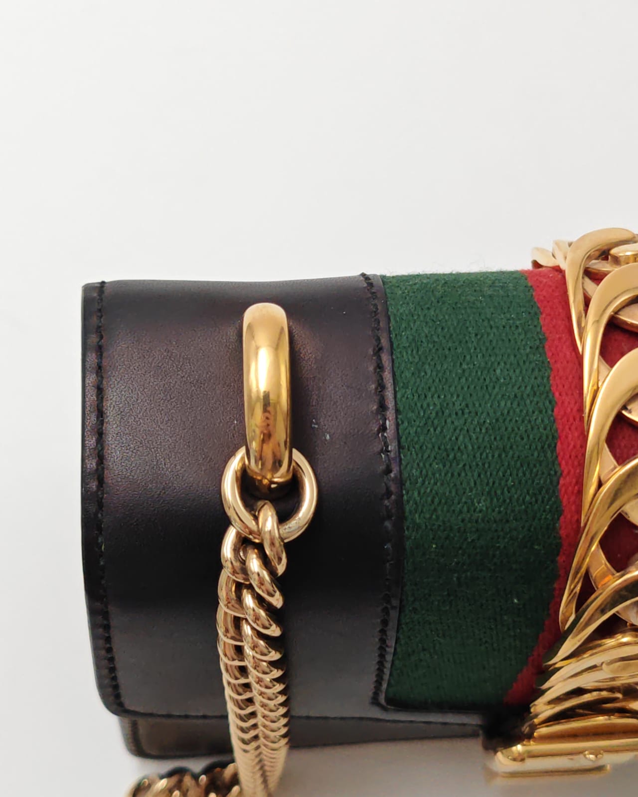 Gucci Sylvie Mini Bag | Black | Gold Hardware | Gently Used