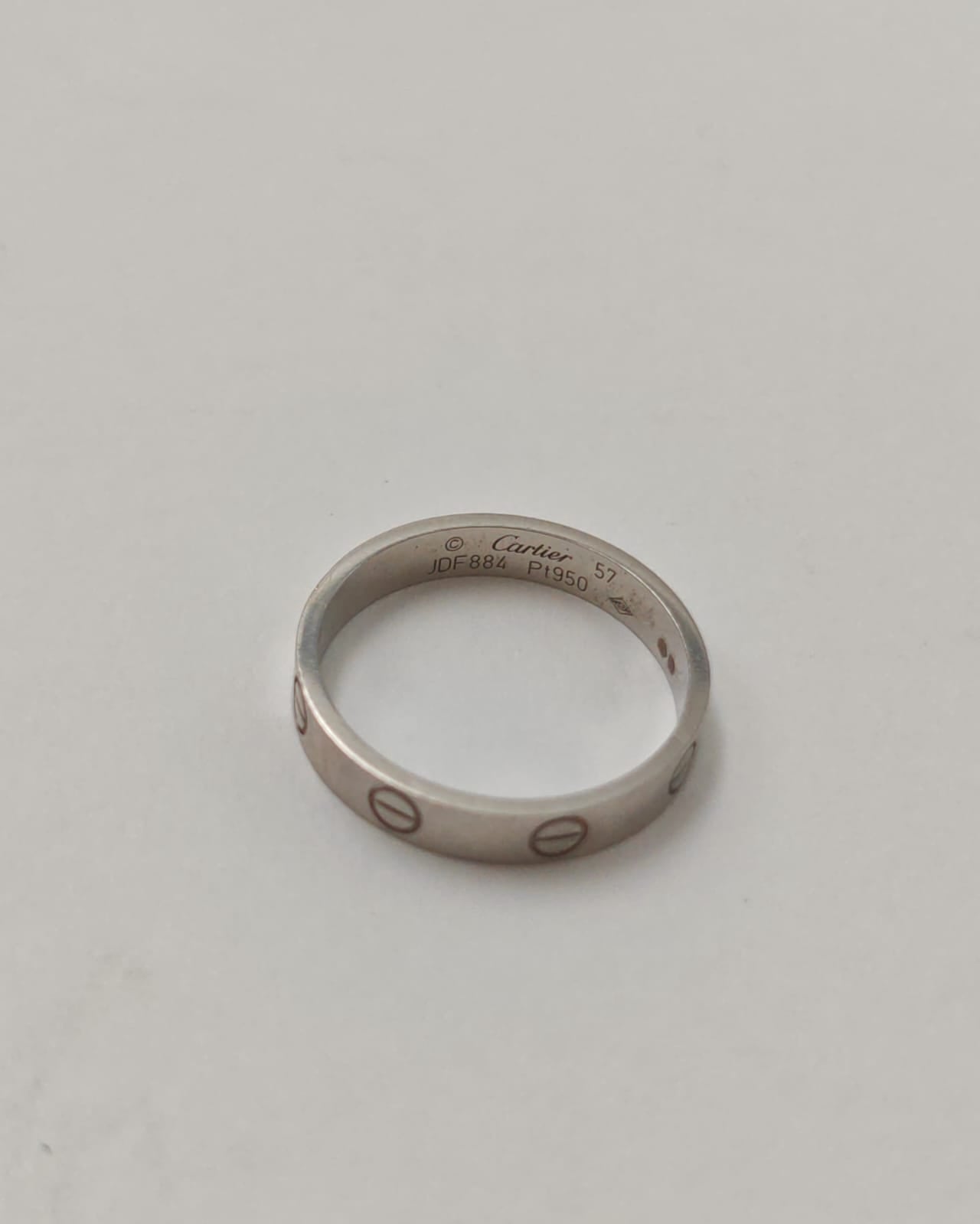 Cartier Love Ring in Platinum 950 – Size 57 – With Certificate and Box