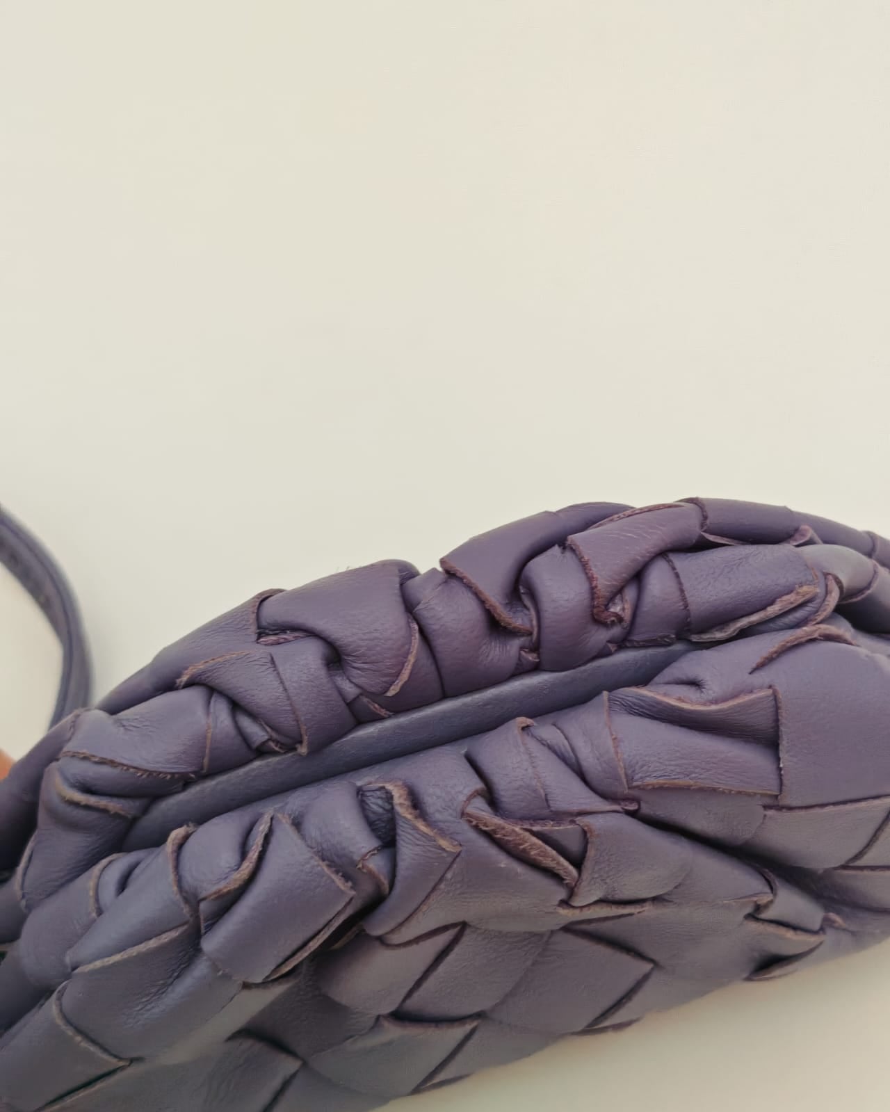Bottega Veneta Mini Pouch – Lavender Intrecciato Leather