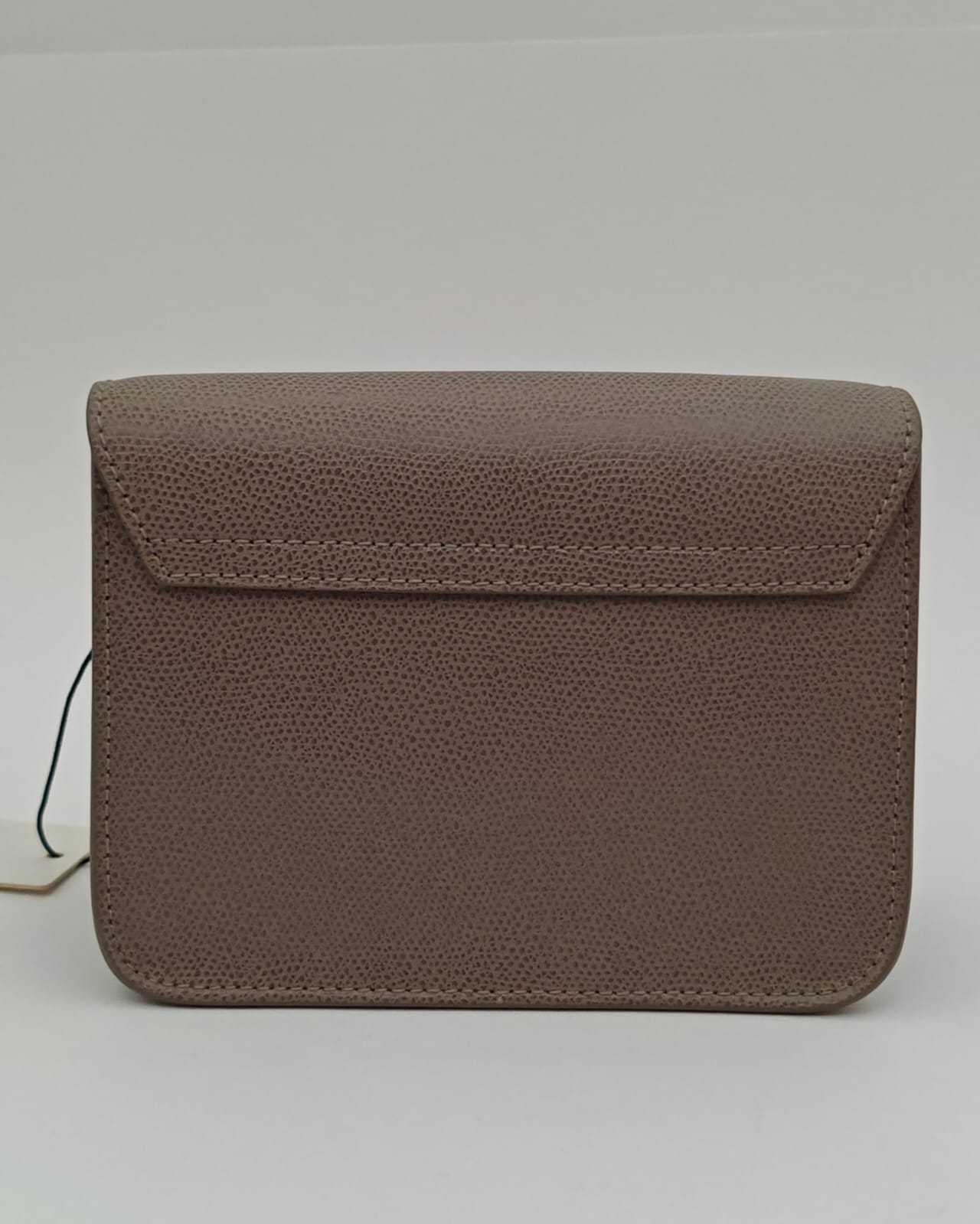 FURLA Metropolis Mini Crossbody Bag in Taupe Textured Leather-Brand New