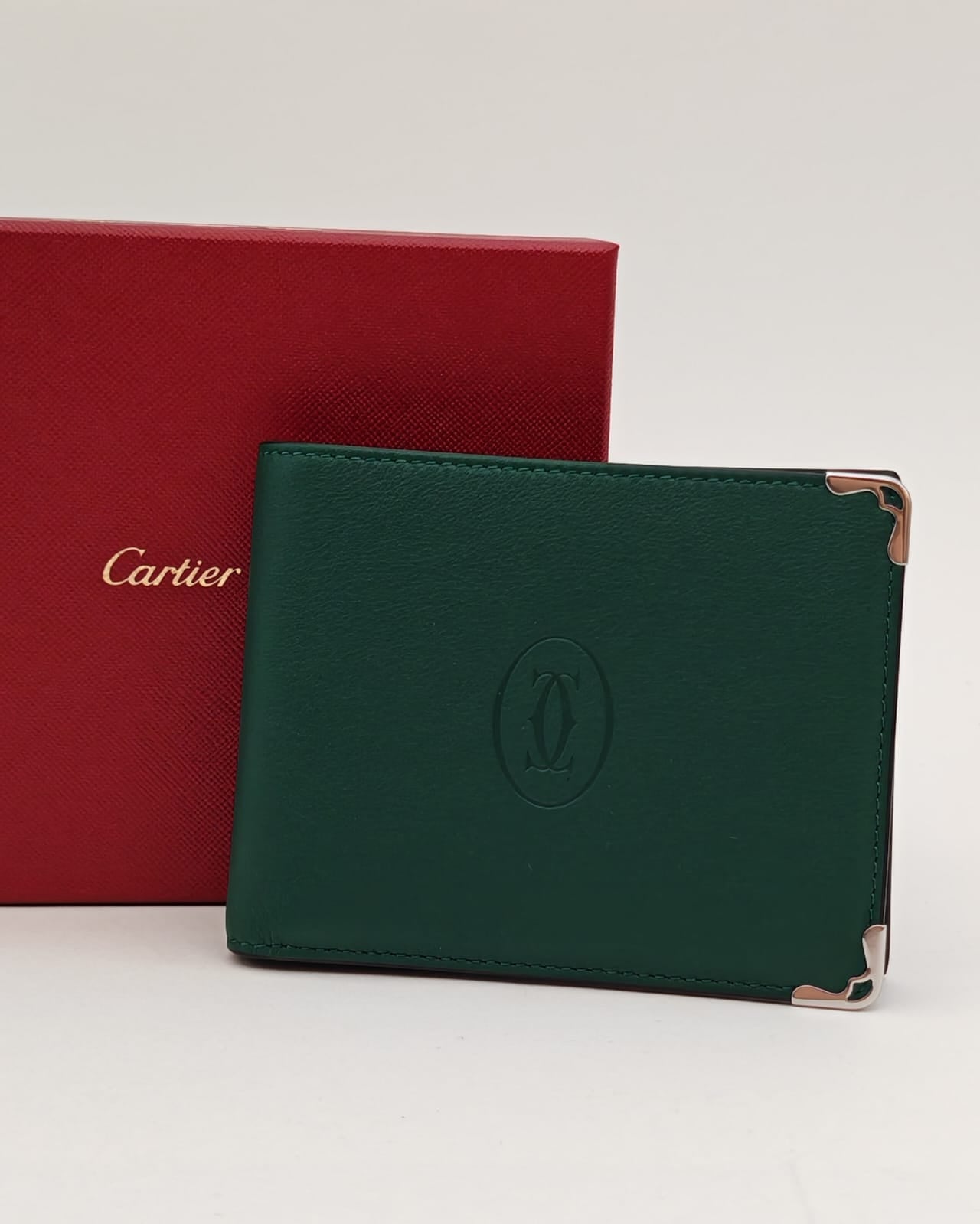 Cartier Must de Cartier 6CC Card Holder – Green Leather