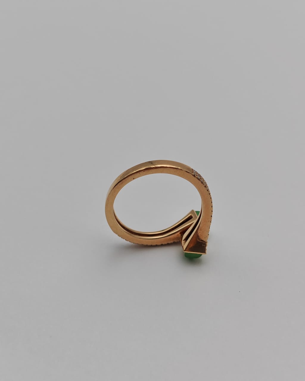 MARLI Cleo Ring – Malachite & Diamonds ( Size 6 )