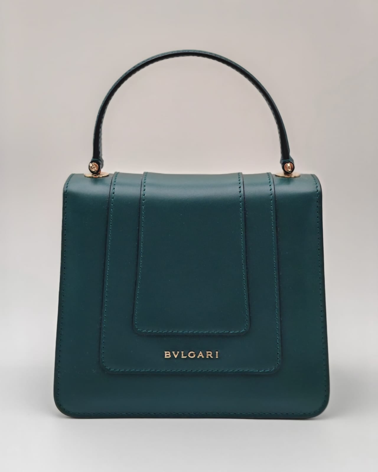 BVLGARI Serpenti Forever Small Top Handle Bag – Green Calf Leather