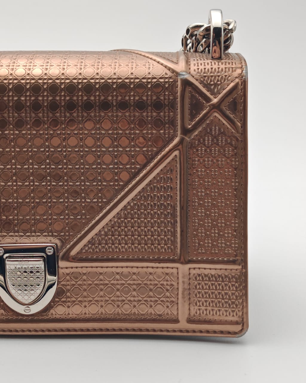 CHRISTIAN DIOR SMALL DIORAMA BAG – METALLIC BRONZE CALFSKIN