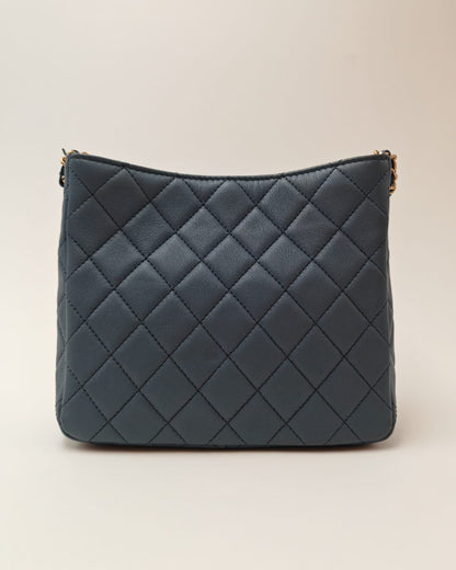 CHANEL Seasonal Small Flap Bag in Blue Lambskin with Gold Hardware