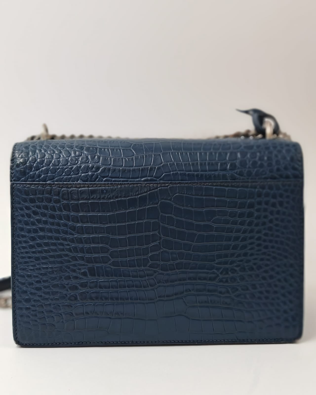 Saint Laurent Kate Medium Bag – Croc Leather, Gently Used