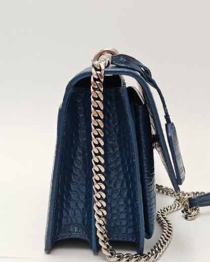 Saint Laurent Kate Medium Bag – Croc Leather, Gently Used