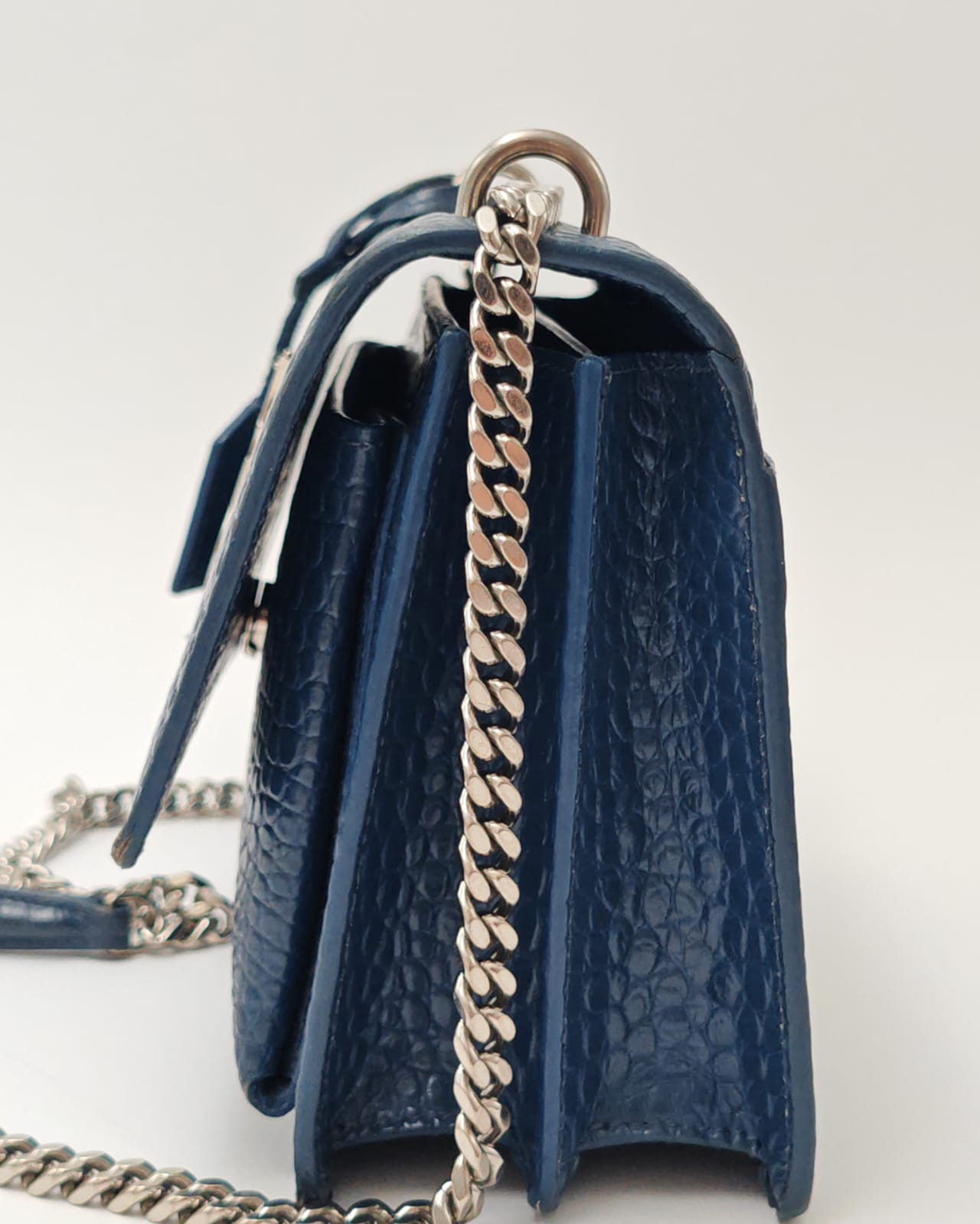 Saint Laurent Kate Medium Bag – Croc Leather, Gently Used