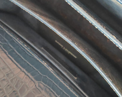 Saint Laurent Kate Medium Bag – Croc Leather, Gently Used