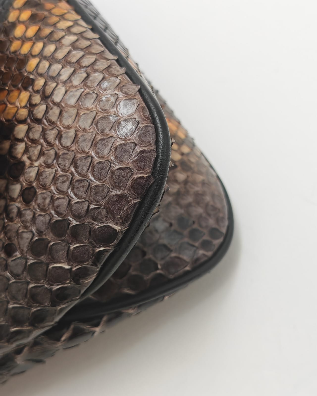 Gucci GG Python Leather Shoulder Bag – Gold Hardware, Exotic Skin