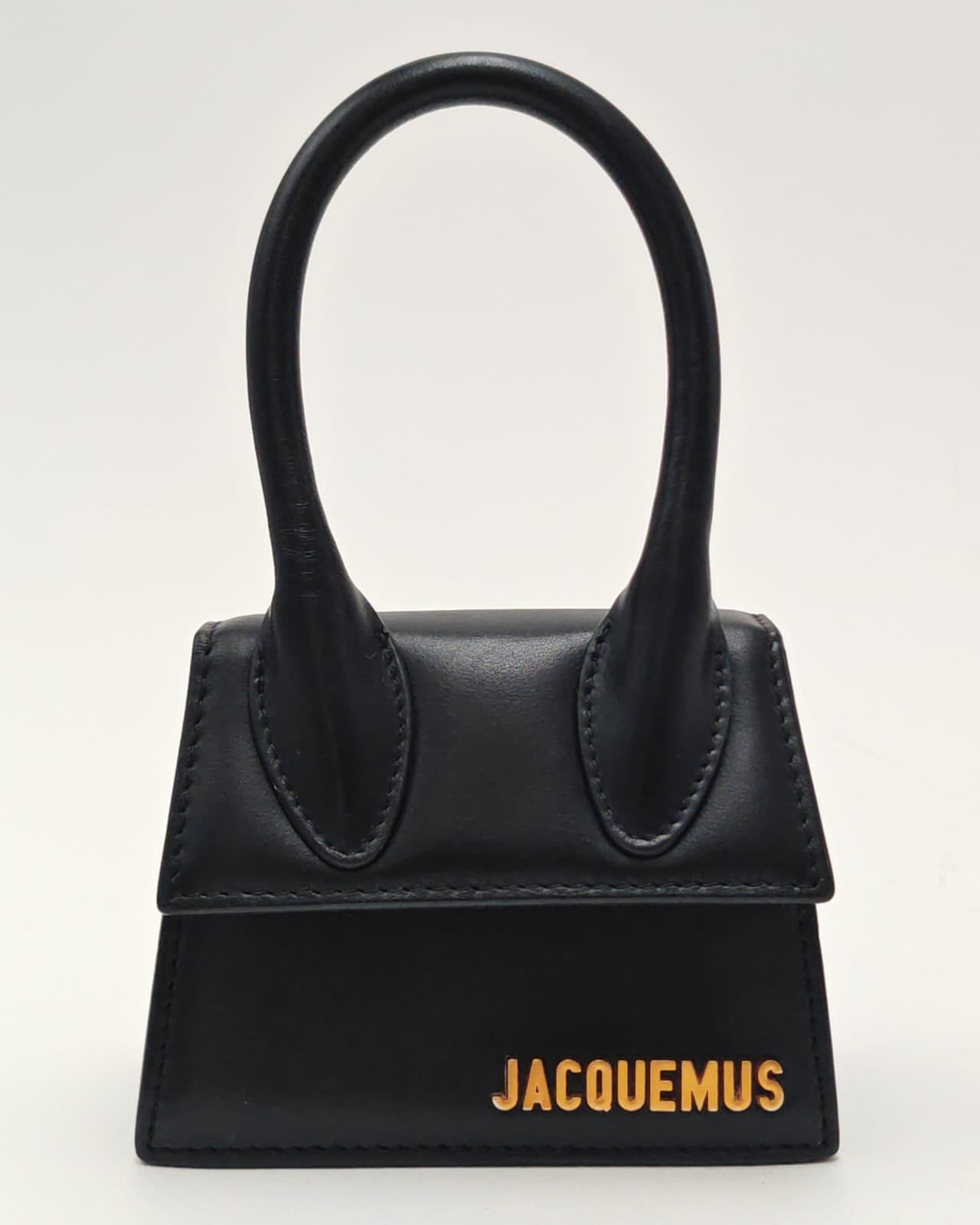 Jacquemus Le Chiquito Mini – Black Leather with Gold Logo