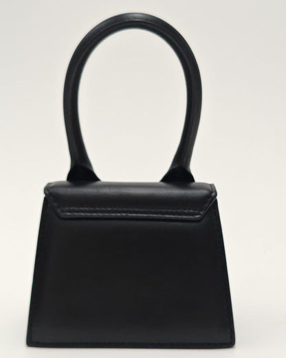 Jacquemus Le Chiquito Mini – Black Leather with Gold Logo