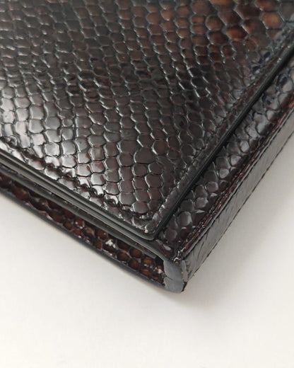 Saint Laurent Kate Python Leather Chain Bag – Brown with Gold Hardware