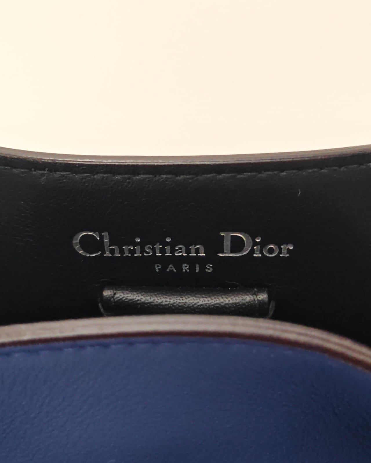 CHRISTIAN DIOR  Calfskin Medium Diorissimo Bag with Python Handles and Strap