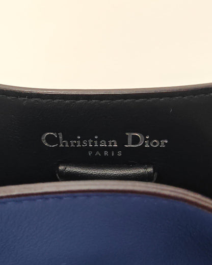 CHRISTIAN DIOR  Calfskin Medium Diorissimo Bag with Python Handles and Strap