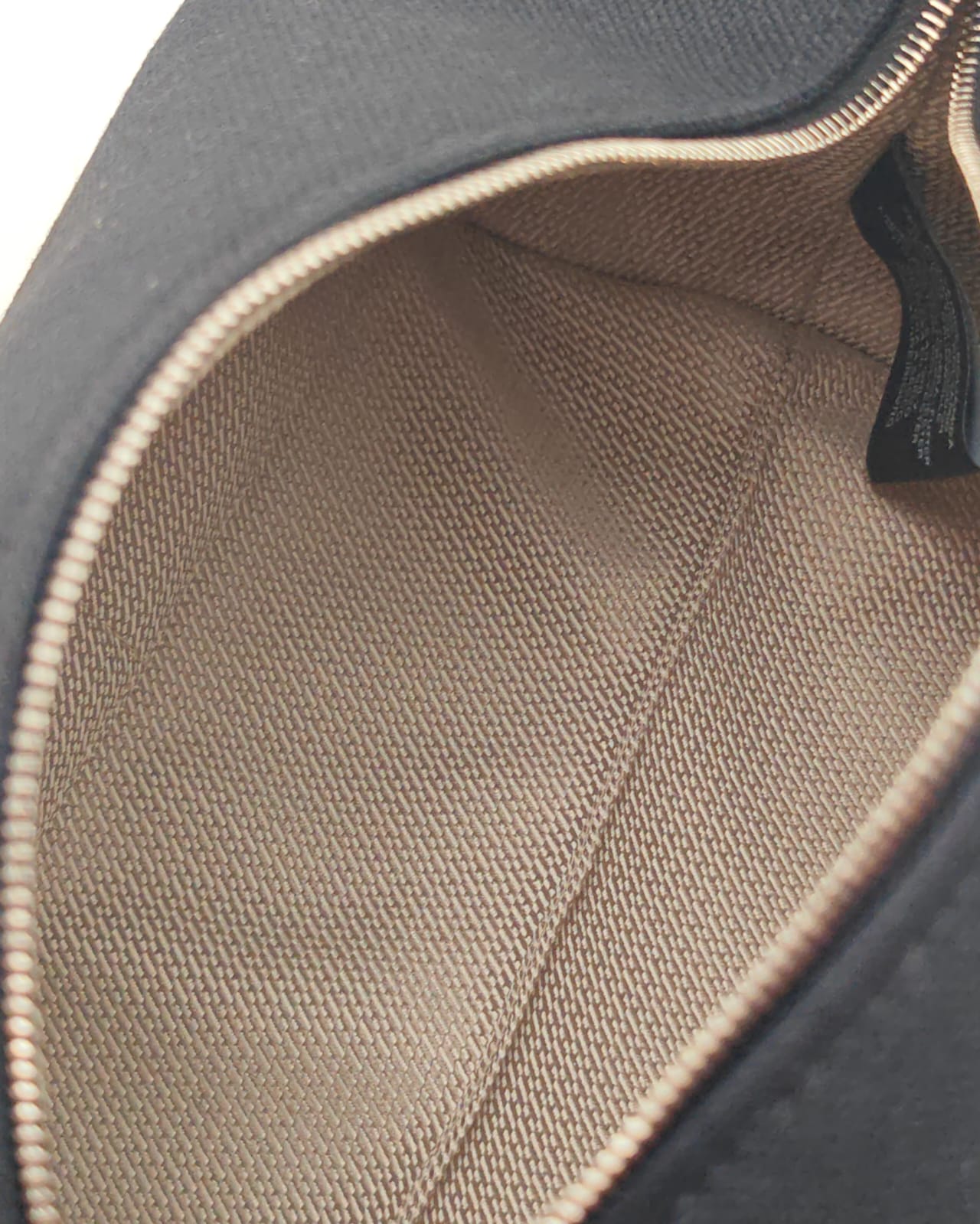 Hermès Canvas Toiletry Pouch / Mini Bag in Navy Blue