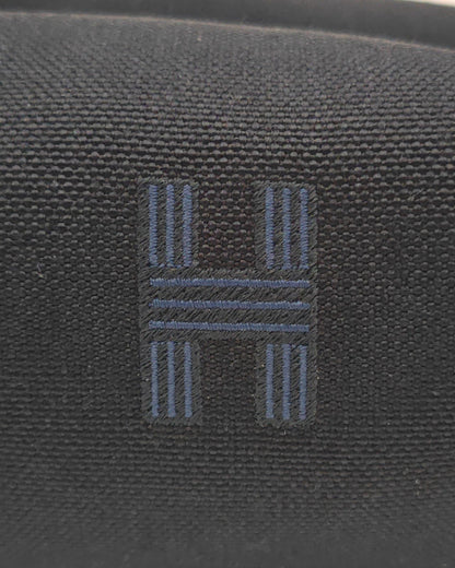 Hermès Canvas Toiletry Pouch / Mini Bag in Navy Blue