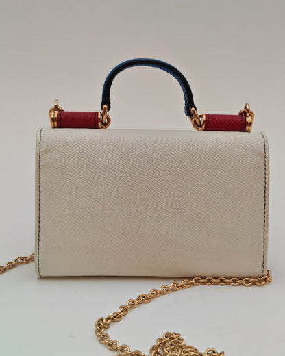 Dolce & Gabbana Mini Dauphine Leather Chain Bag