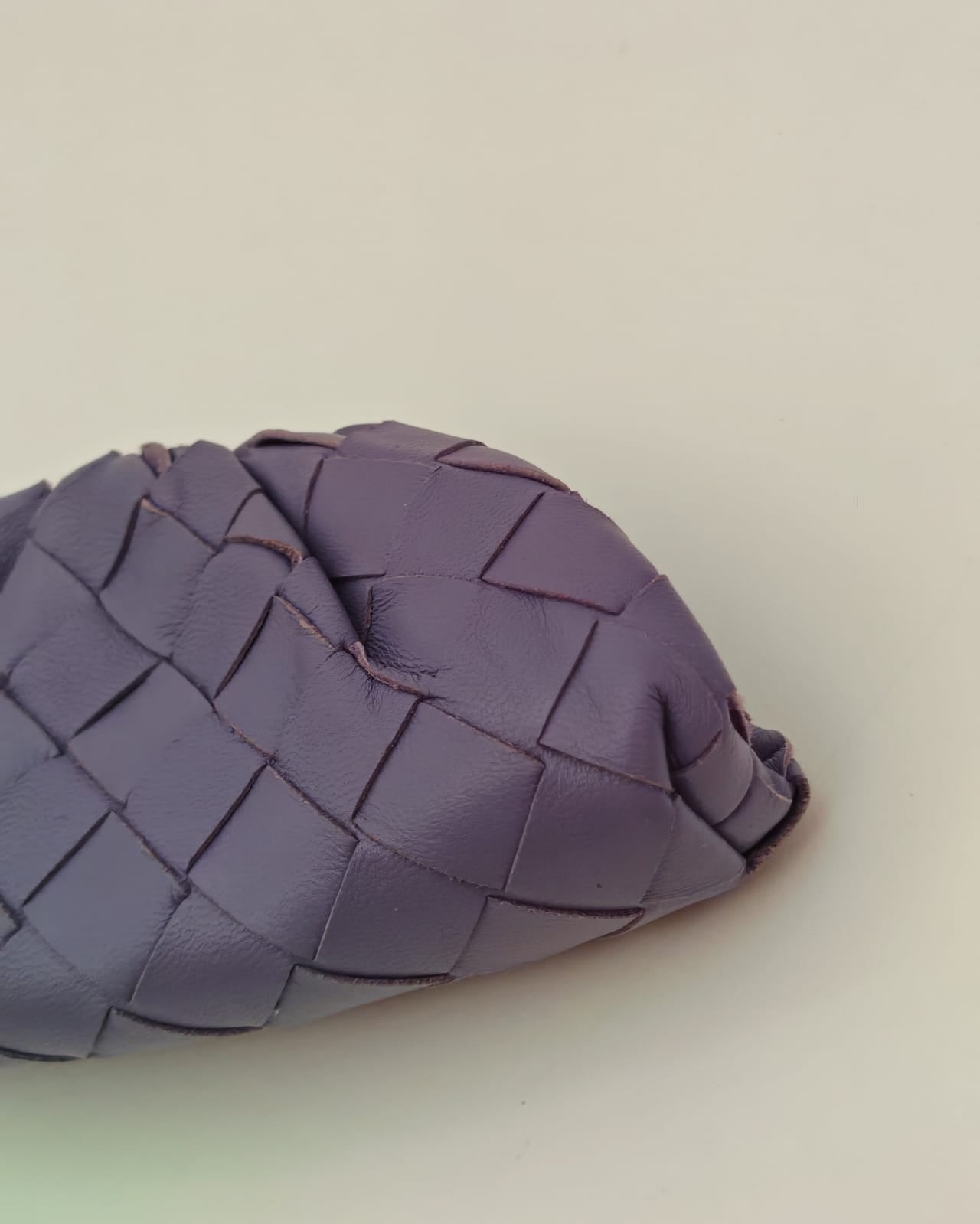 Bottega Veneta Mini Pouch – Lavender Intrecciato Leather