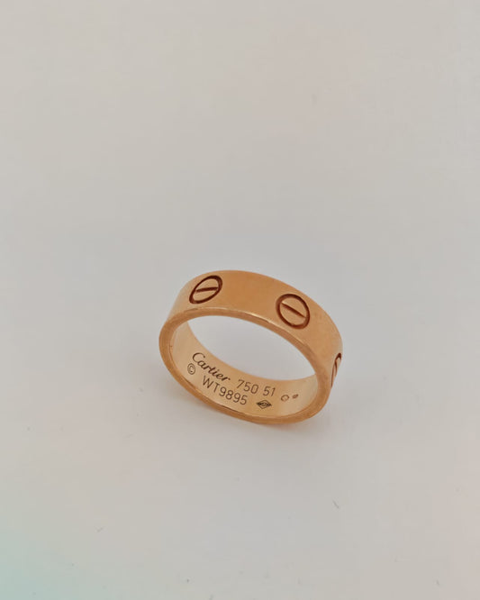 Cartier Love Ring in 18K Yellow Gold (Size 51)