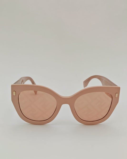 Fendi Roma Oversized Sunglasses – Blush Pink