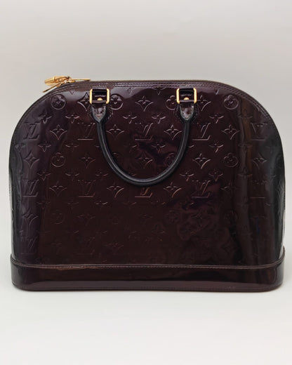 LOUIS VUITTON ALMA GM – MONOGRAM VERNIS AMARANTE