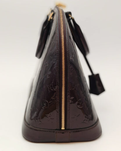 LOUIS VUITTON ALMA GM – MONOGRAM VERNIS AMARANTE