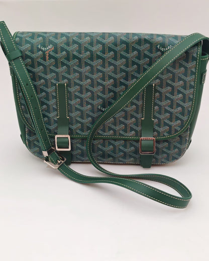 Goyard Goyardine Belvédère MM Messenger Bag – Green