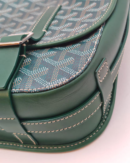 Goyard Goyardine Belvédère MM Messenger Bag – Green