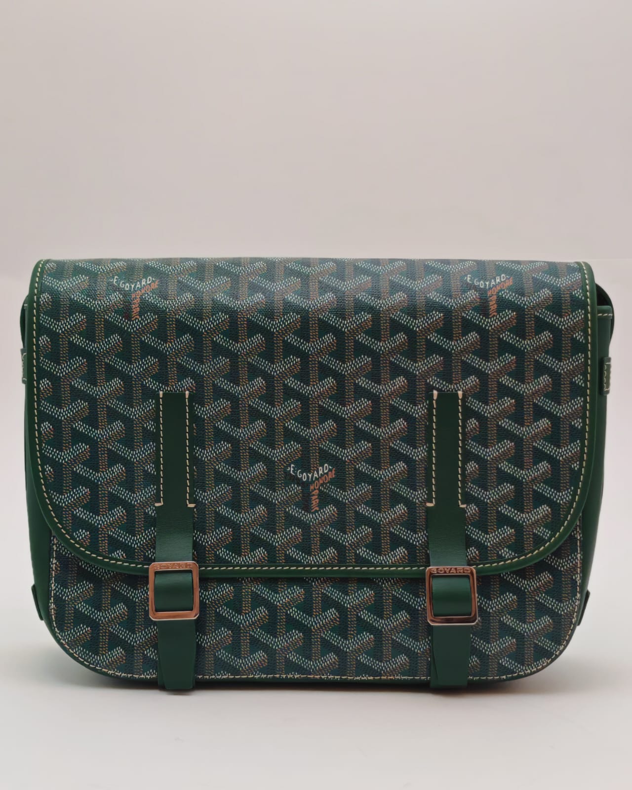 Goyard Goyardine Belvédère MM Messenger Bag – Green