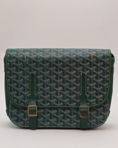 Goyard Goyardine Belvédère MM Messenger Bag – Green