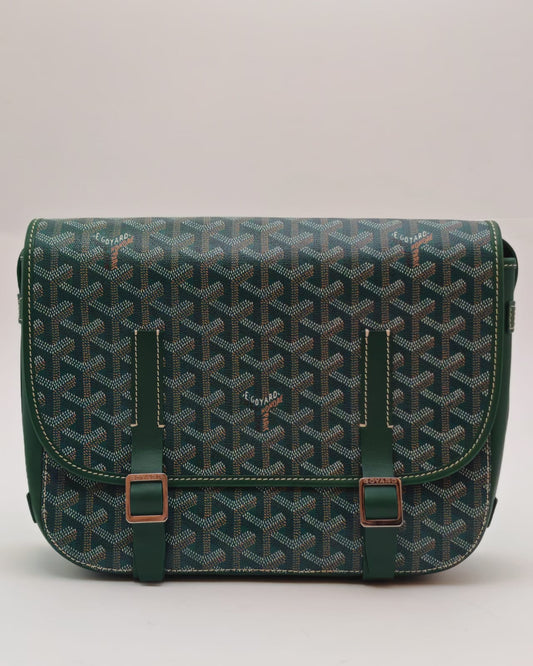 Goyard Goyardine Belvédère MM Messenger Bag – Green