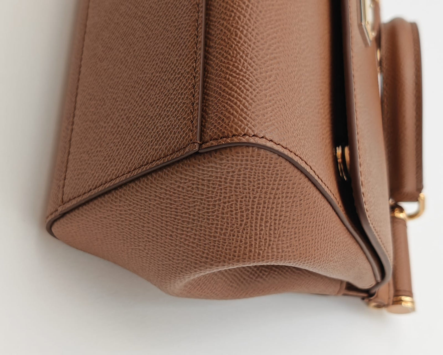 Dolce & Gabbana Medium Sicily Top Handle Bag – Brown Dauphine Calfskin