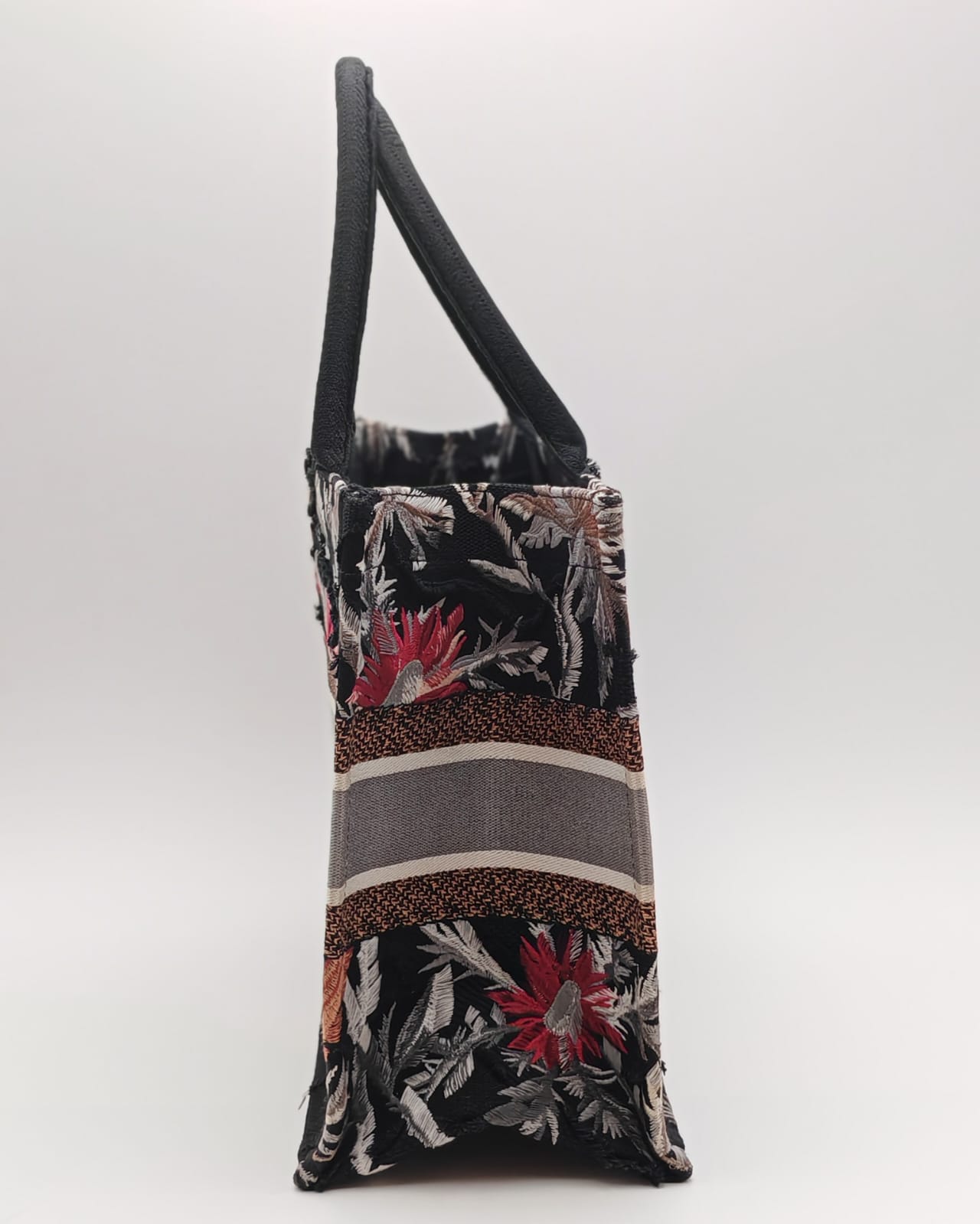 Christian Dior Book Tote – Medium in Multicolor Tropicalia Embroidery