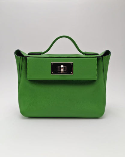 Hermès Kelly Depeche Mini Pochette – Vert Green Togo Leather with Palladium Hardware