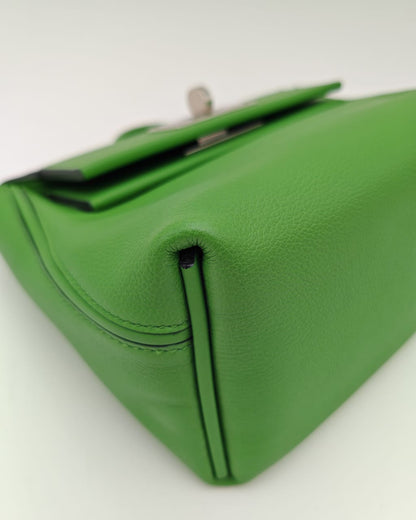 Hermès Kelly Depeche Mini Pochette – Vert Green Togo Leather with Palladium Hardware