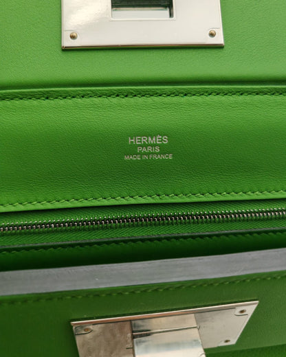 Hermès Kelly Depeche Mini Pochette – Vert Green Togo Leather with Palladium Hardware