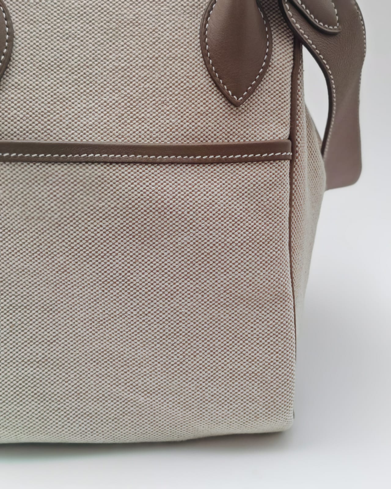Hermès Lindy 34 Toile Canvas & Clemence Leather Tote