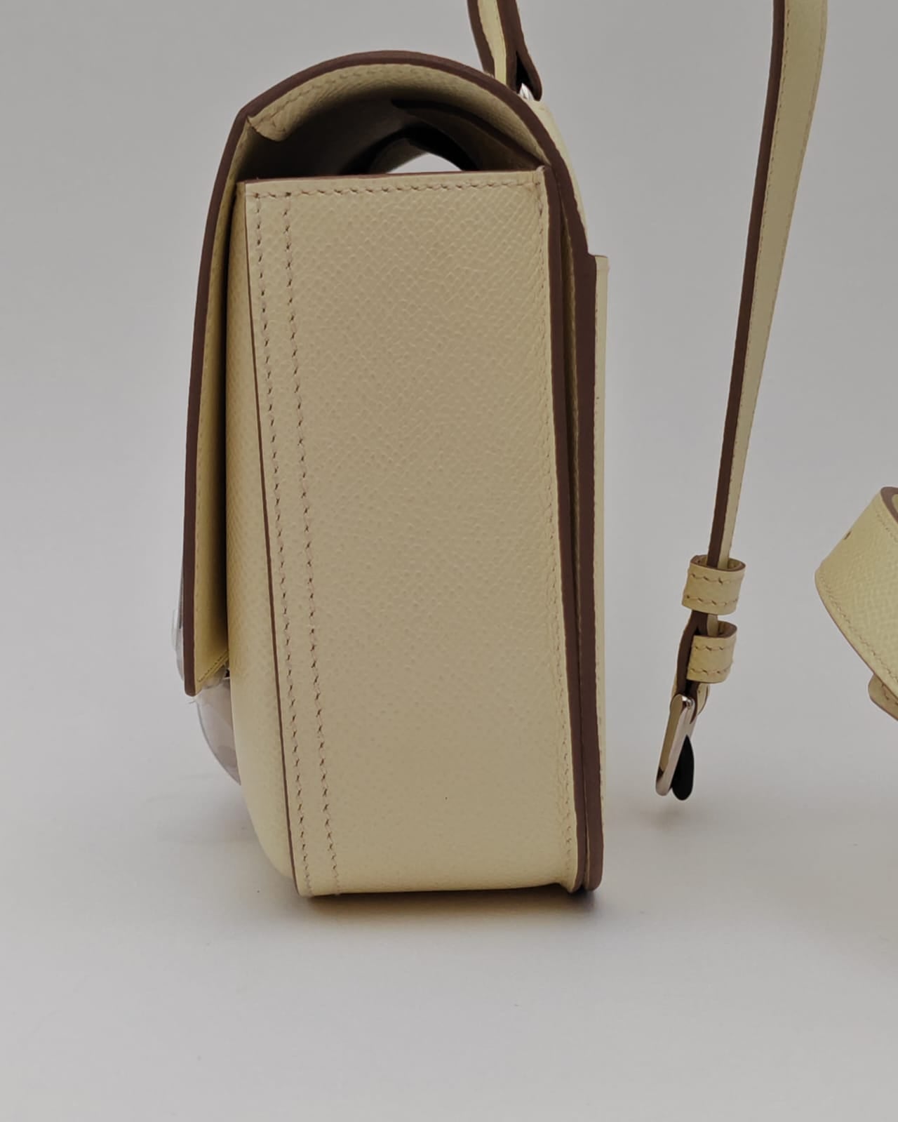 Hermès Della Cavalleria Mini II 18 Jaune Milton Epsom with Palladium Hardware – New