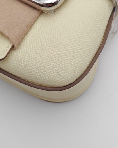 Hermès Della Cavalleria Mini II 18 Jaune Milton Epsom with Palladium Hardware – New