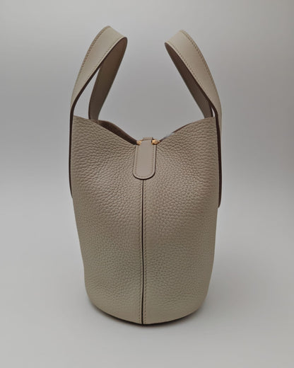 Hermès In-The-Loop 18 Bag – Beton Clemence Leather with Gold Hardware