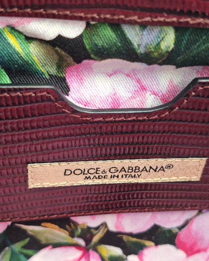 Dolce & Gabbana Sicily Small Crystal-Embellished Top Handle Bag
