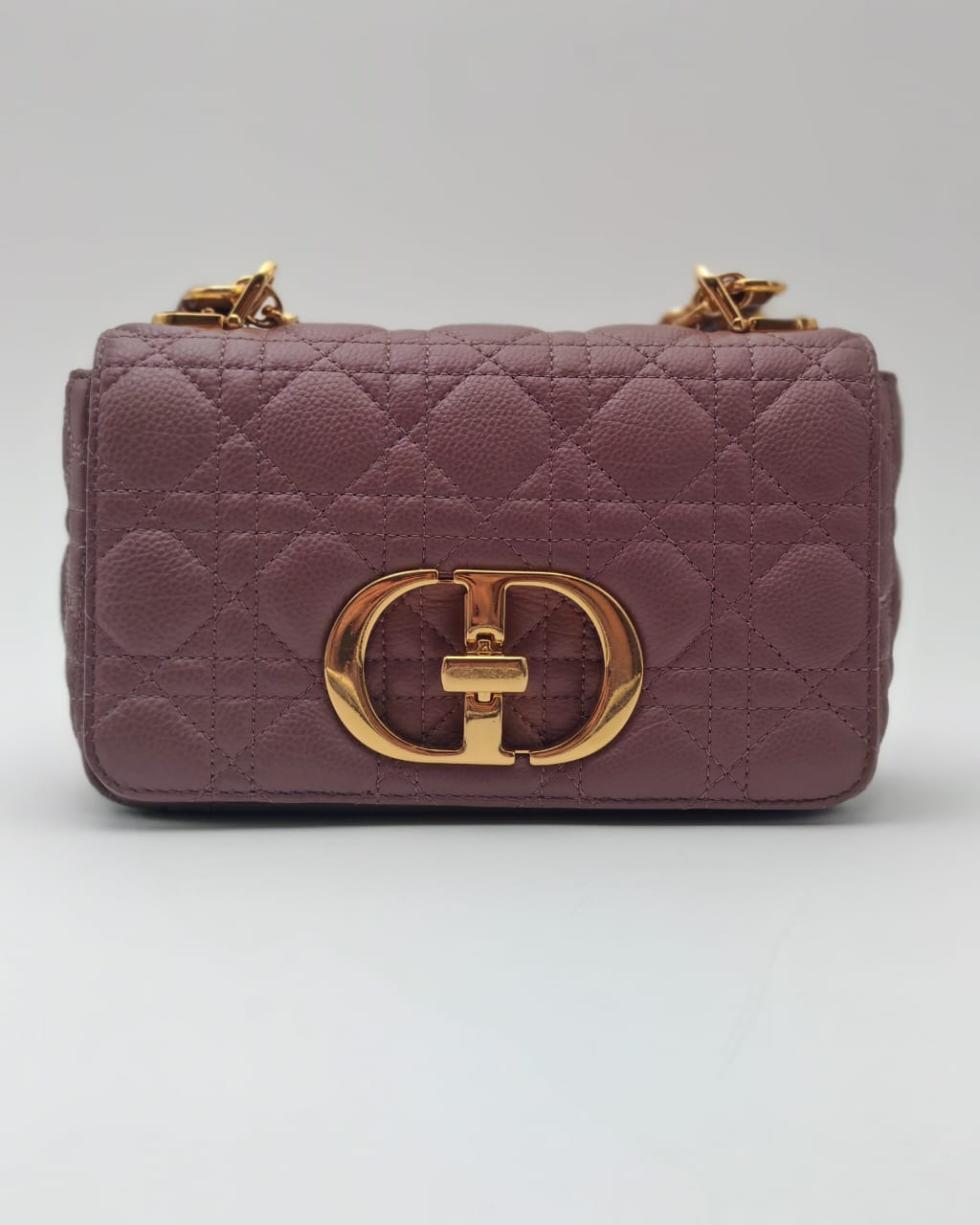 Christian Dior Caro Small Bag – Mauve Grained Calfskin