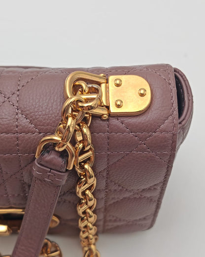Christian Dior Caro Small Bag – Mauve Grained Calfskin