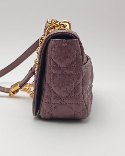 Christian Dior Caro Small Bag – Mauve Grained Calfskin