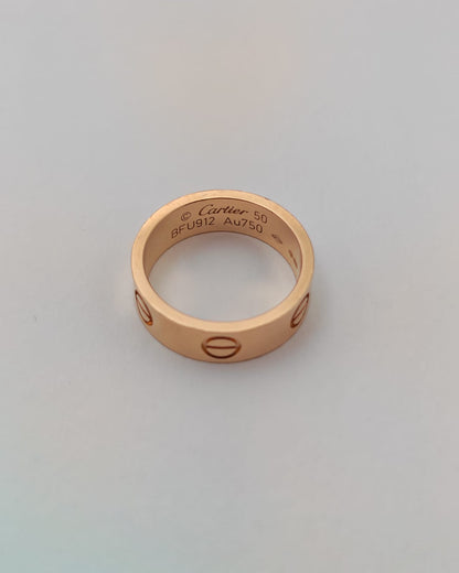Cartier Love Ring – 18K Yellow Gold (Size 50)