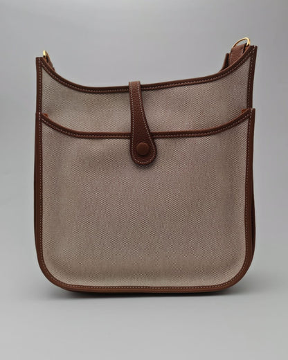 Hermès Evelyne III PM Bag – Toile H & Barenia Leather