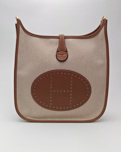 Hermès Evelyne III PM Bag – Toile H & Barenia Leather
