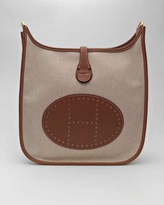 Hermès Evelyne III PM Bag – Toile H & Barenia Leather