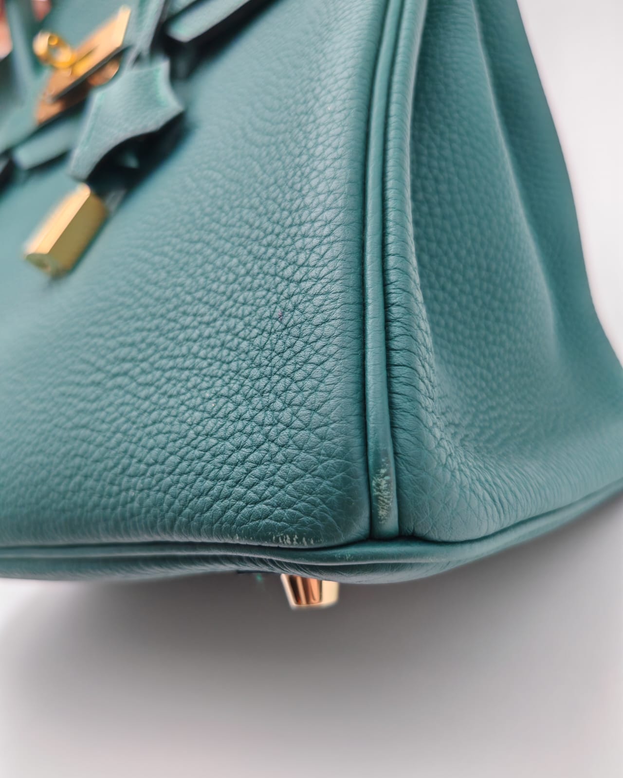 HERMÈS BIRKIN 30 BAG MALACHITE TOGO GOLD HARDWARE